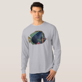 T-shirt Poisson Angel rayé (Devant entier)