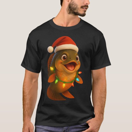 T-shirt Poisson Arapaima de Noël (Devant)