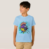 T-shirt Poisson arc-en-ciel (Devant entier)