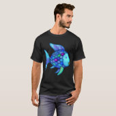 T-shirt Poisson arc-en-ciel (Devant entier)