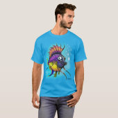 T-Shirt Poisson Arc-en-Ciel (Devant entier)