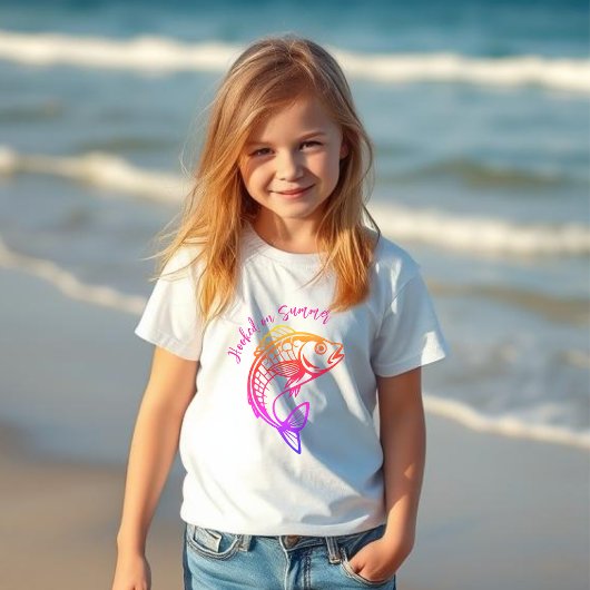 T-shirt Poisson arc-en-ciel l'été