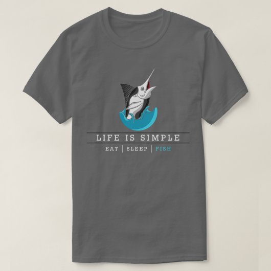 T-shirt Poisson avec longue pointe (Design devant)