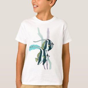 T-shirt Poisson-banc, Poisson rayé Sous L'Eau Nautique