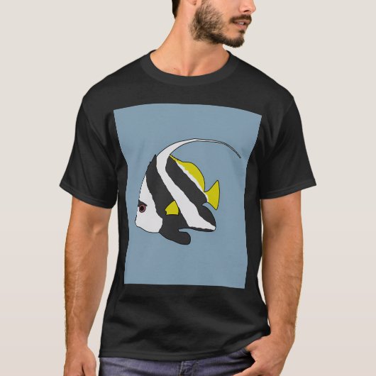 T-shirt Poisson-bannière (Devant)