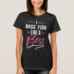 T-shirt POISSON BASS Comme Un Patron Lady Boss Puissance F