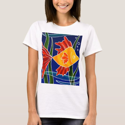 T-shirt Poisson Batiqué (Devant)