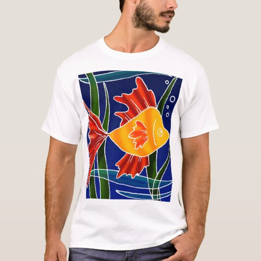 T-shirt Poisson Batiqué (Devant)