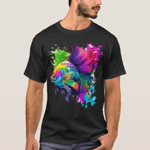 T-shirt Poisson béta coloré