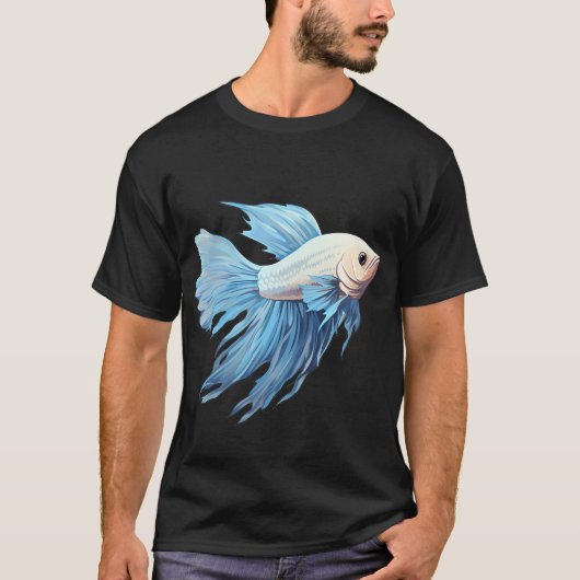 T-shirt Poisson Bêta Opale (Devant)