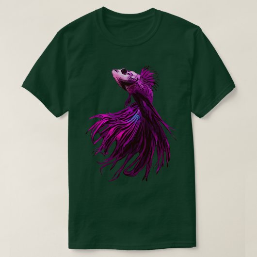 T-shirt Poisson bêta pourpre (Design devant)