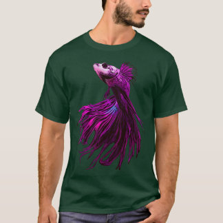 T-shirt Poisson bêta pourpre