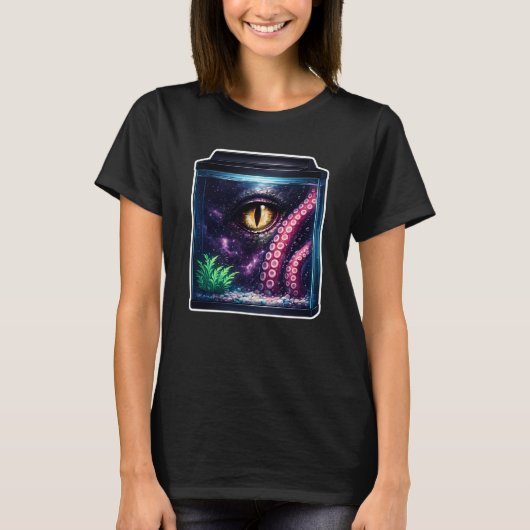 T-shirt Poisson betta galaxie (Devant)