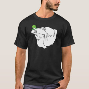 T-shirt Poisson Betta Lutin Irlandais St Patrick Day