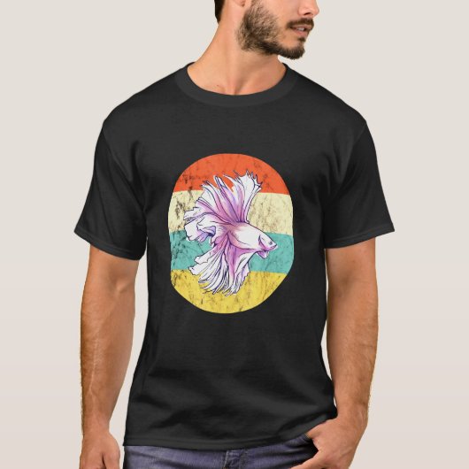 T-shirt Poisson Betta Splendens Poisson Combattant Siamois (Devant)