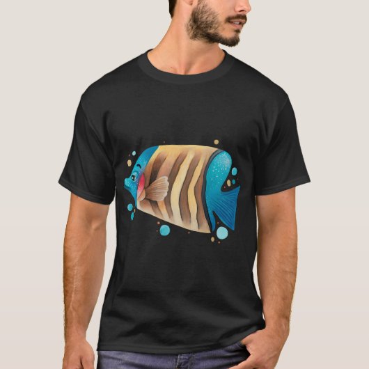 T-shirt Poisson bleu (Devant)