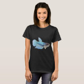 T-shirt Poisson bleu (Devant entier)