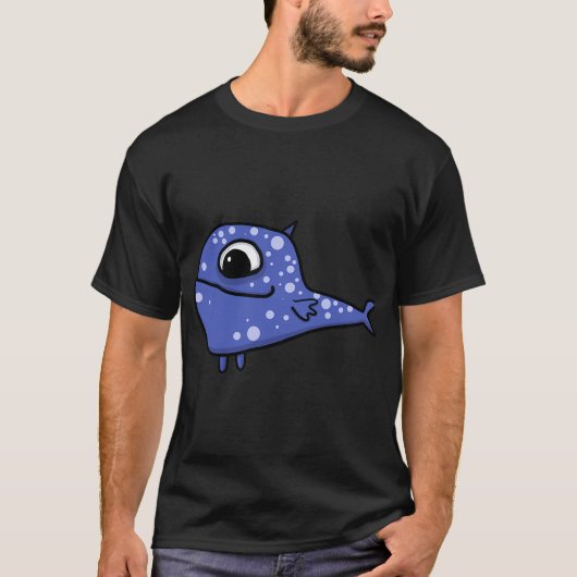 T-shirt poisson bleu (Devant)