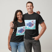 T-shirt poisson bleu (Unisexe)