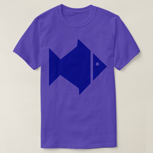 T-shirt Poisson bleu 11 (Design devant)