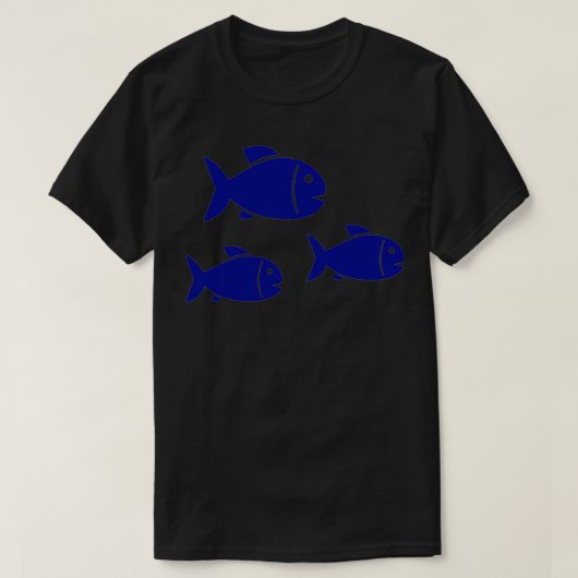 T-shirt Poisson bleu 14 (Design devant)