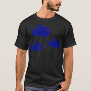 T-shirt Poisson bleu 14