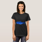 T-shirt Poisson bleu dans l'océan (Devant entier)