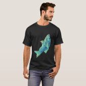 T-shirt Poisson bleu, poisson (Devant entier)