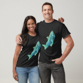 T-shirt Poisson bleu, poisson (Unisexe)