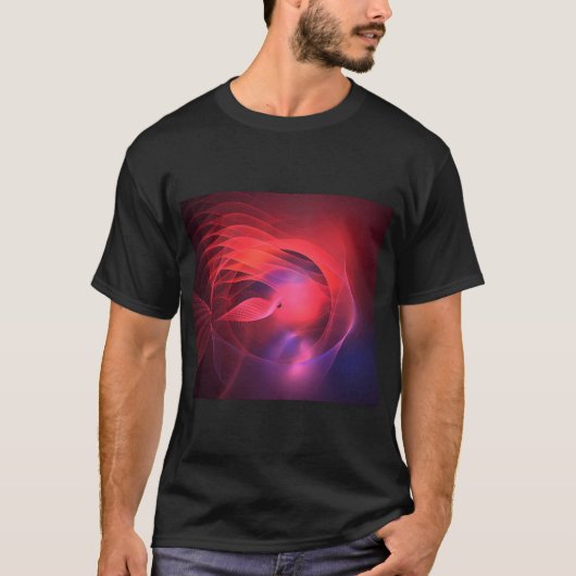 T-shirt Poisson Bleu Rose (Devant)