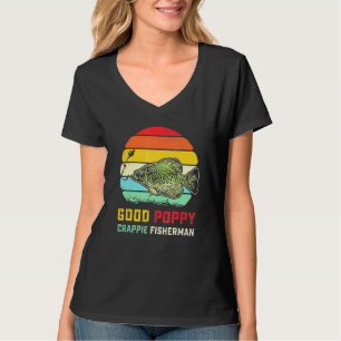 T-shirt Poisson Bon Poppy Crappie Pêcheur Pun Crappie Pois