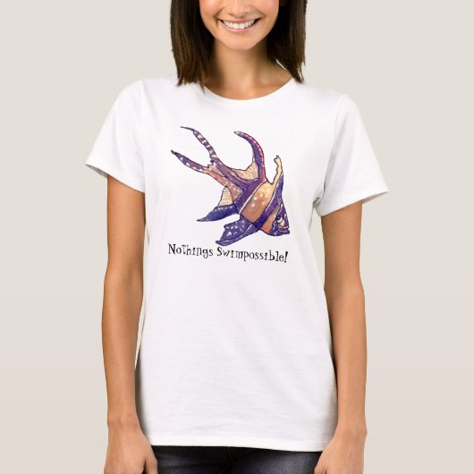 T-shirt Poisson cardinal - Rien ne Swimpossible (Devant)