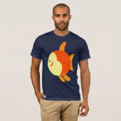 T-shirt poisson caricature mignonne et moelleuse (Devant entier)