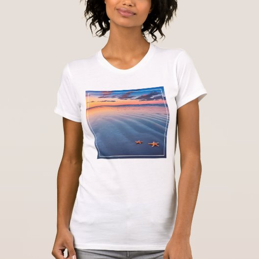 T-shirt Poisson-cendres sur sable (Devant)