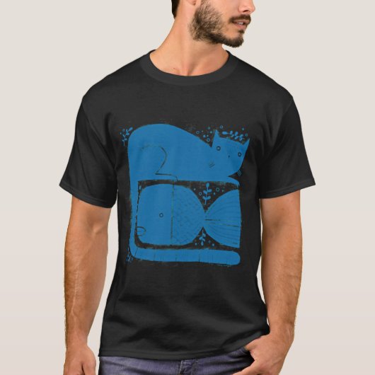T-SHIRT POISSON-CHAT (Devant)