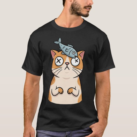 T-shirt poisson-chat (Devant)