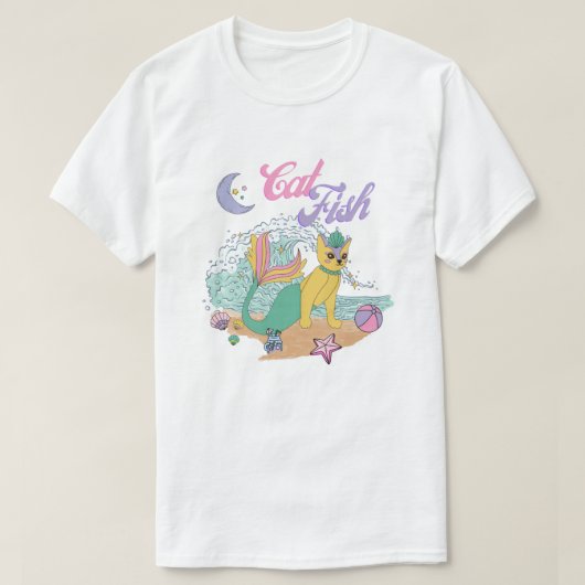 T-shirt Poisson-chat (Design devant)