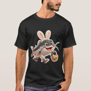 T-shirt Poisson-chat ambulant de Pâques 1