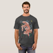 T-shirt Poisson chat drôle (Devant entier)