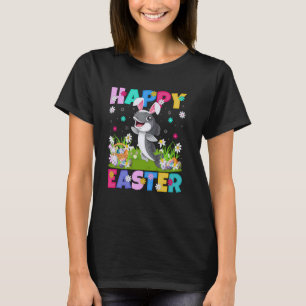 T-shirt Poisson-chat Joyeuses Pâques Chasse aux œufs Lapin