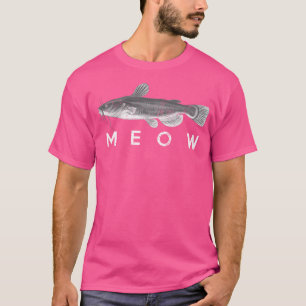 T-shirt Poisson-chat Miaou Drôle de Catfishing Pêche Pêche
