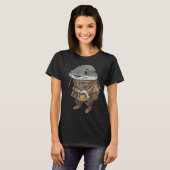 T-shirt poisson-chat paysan (Devant entier)