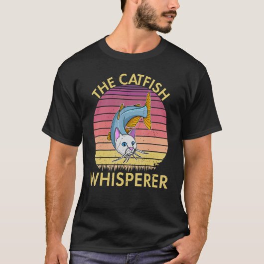 T-shirt Poisson-chat Silure Pêche à la silure Humour (Devant)