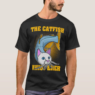 T-shirt Poisson-chat Silure Pêche au poisson-chat Humour