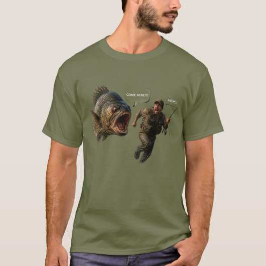 T-shirt Poisson Cherchant à se Venger (Devant)