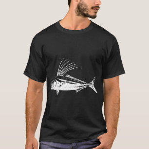 T-shirt poisson-chèvre design blanc