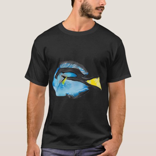 T-shirt Poisson chirurgien bleu (Devant)