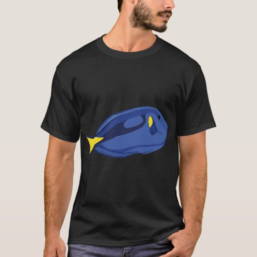 T-shirt Poisson chirurgien bleu (Devant)