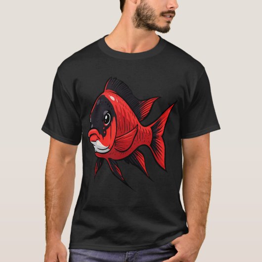 T-shirt Poisson Cichlidé de Noël (Devant)