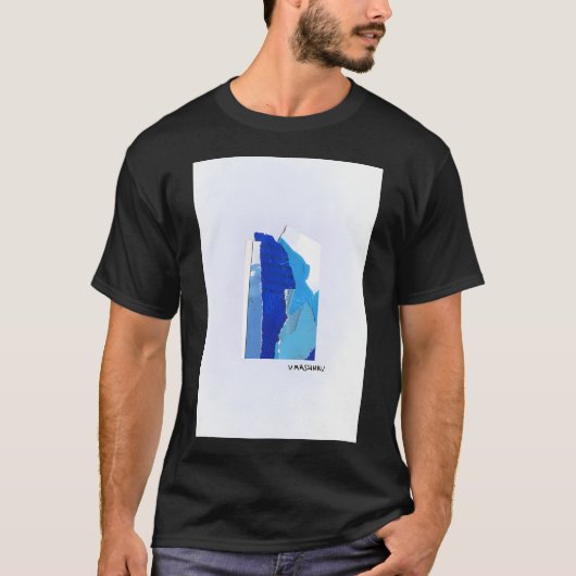 T-shirt Poisson ciel-vague (Devant)